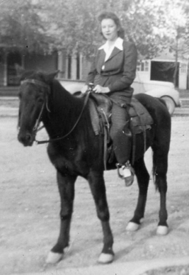Gail on Horseback Gail on Horseback