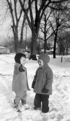 Melvin and John Crockett - Winter 1947-48 Melvin and John Crockett - Winter 1947-48